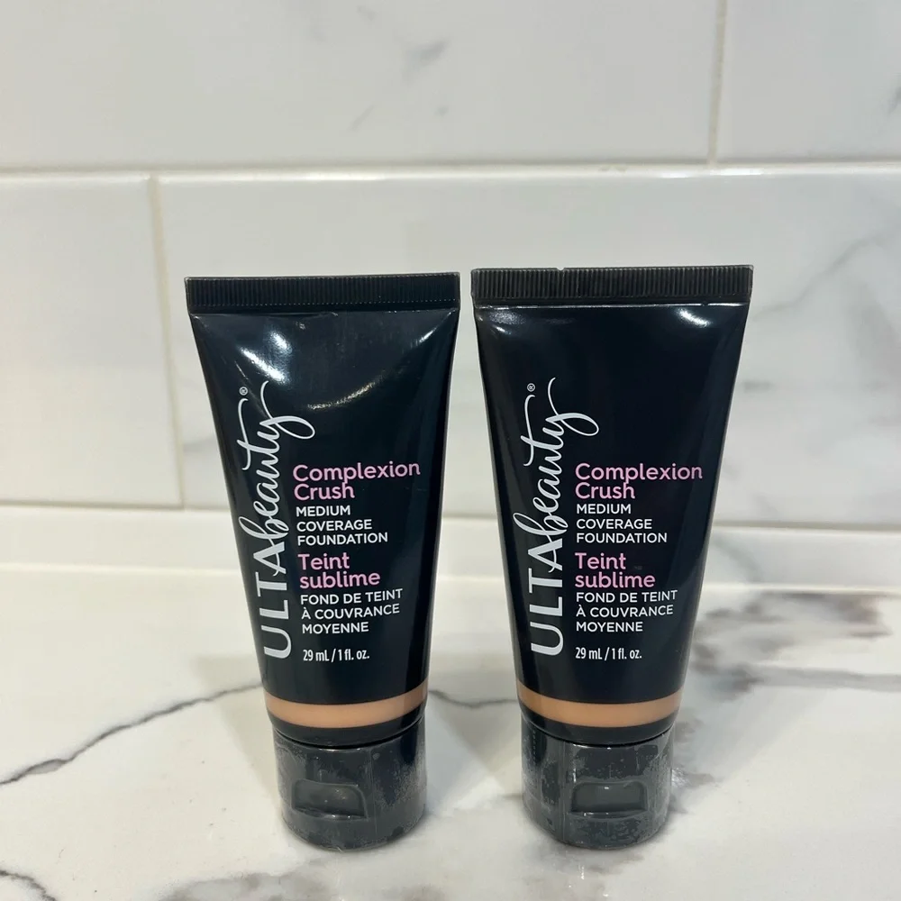 New set of 2 1 fl oz Ulta Beauty Medium Coverage Foundation, Light‎ Medium Cool